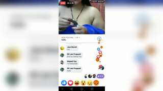 10. Desi aunty nude live stream on Facebook || Hot Aunty Facebook live stream