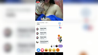 2. Desi aunty nude live stream on Facebook || Hot Aunty Facebook live stream