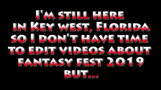 2. FANTASY FEST 2019 painted boobs and see through dress in Duval street Key West