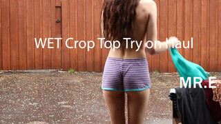1. Crop tops Try on Rain edition