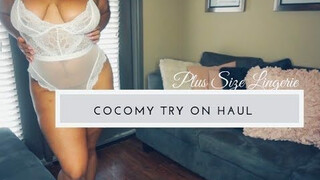 Plus Size  Lingerie Try On ft. COCOMY