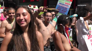 4. Topless parade in New York City