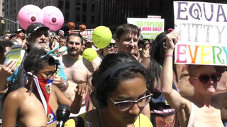 5. Topless parade in New York City