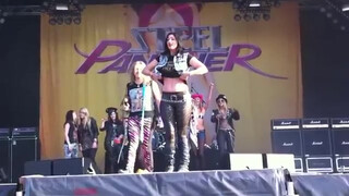 2. Steel Panther Big Boobs on stage Sweden Rock Festival 2012