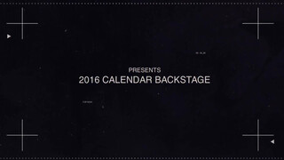 1. 2016 Calendar Backstage