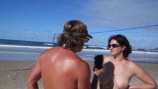 6. Beach Nude Girl Interview