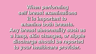 8. Female Breast Self Exam Tutorial