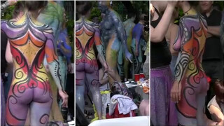2. Don’t Turn It Off ( CREATIVE BODY PAINTING) NYC “July 14, 2018”