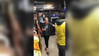 1. RACIST WOMAN DESTROYS STORE AND HITS BLACK LADY!!