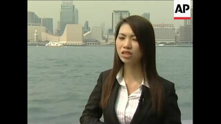 2. Naked newsreader on Hong Kong television