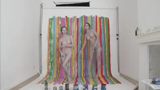 5. Happy Birthday Mel. Stop Motion body painting performance art by Bibby, Kim Krumble and the Rhino