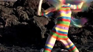 9. body painting. ivana – rainbow stripes. photo shoot 211