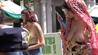 1. The 2018 NYC GoTopless Day:  End Of Event At Bryant Park