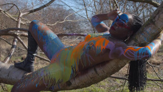 6. 4 Nude Ebony Action Body Painting ‘Untitled No.4’ • GD Films • BMPCC 4K Deep House