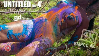 4 Nude Ebony Action Body Painting ‘Untitled No.4’ • GD Films • BMPCC 4K Deep House