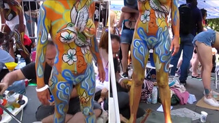 7. Oasis (BODY PAINTING DAY) Artists at Play (NYC) JULY 14, 2018