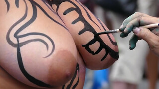 6. The Greatest Body Painting in Times Square