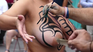 10. The Greatest Body Painting in Times Square