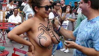 The Greatest Body Painting in Times Square