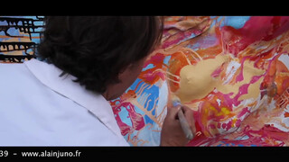 10. ALAINJUNO (Artiste – Performeur Body Action-Painting) – Body Painting & 3D