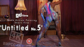 5 Nude Art Ebony Action Body Painting ‘Untitled No.5’ • GD Films • BMPCC 4K Deep House