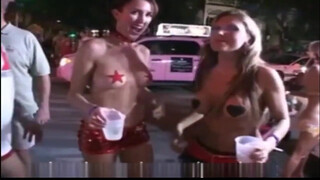 9. Naked body painted  on the street 1