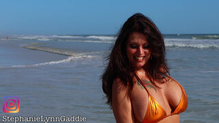 10. Bikini modeling at Daytona Beach