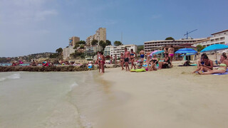 4. Beach walk, Cala Major Beach,  Palma de Mallorca, Spain August 2021