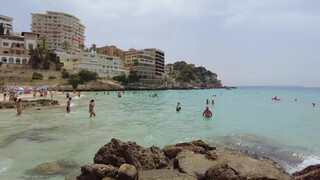 5. Beach walk, Cala Major Beach,  Palma de Mallorca, Spain August 2021