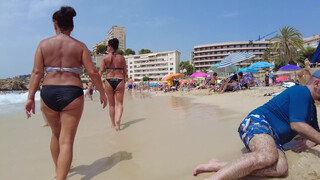 7. Beach walk, Cala Major Beach,  Palma de Mallorca, Spain August 2021