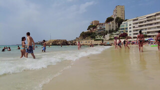 8. Beach walk, Cala Major Beach,  Palma de Mallorca, Spain August 2021