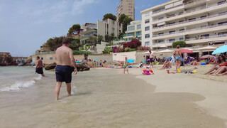 9. Beach walk, Cala Major Beach,  Palma de Mallorca, Spain August 2021