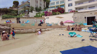 10. Beach walk, Cala Major Beach,  Palma de Mallorca, Spain August 2021