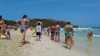 4. Beach walk | Cala Agulla | Mallorca 4K ????️????????