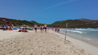 2. Beach walk | Cala Agulla | Mallorca 4K ????️????????