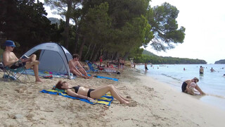 2. Beach walk | Platja de Formentor | Mallorca | Spain | 4K