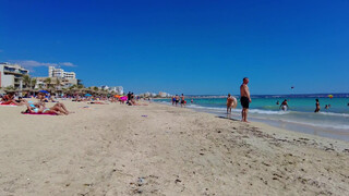3. Beach walk | Can Pastilla Beach | Mallorca MAJORCA | Spain 4K