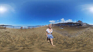 1. Walk with me at Las Canteras Beach in Las Palmas, Gran Canaria. 360° Virtual Reality