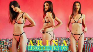 SEE THROUGH lingerie try on haul – Arina