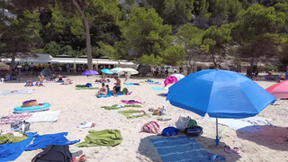 4. MENORCA, Playa Cala Galdana Beach in August 2021 Walk beach in 4k // Best Beaches in Spain 2021