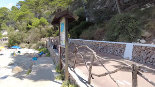 5. MENORCA, Playa Cala Galdana Beach in August 2021 Walk beach in 4k // Best Beaches in Spain 2021