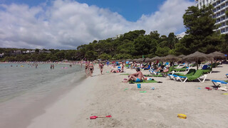 6. MENORCA, Playa Cala Galdana Beach in August 2021 Walk beach in 4k // Best Beaches in Spain 2021