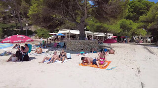 7. MENORCA, Playa Cala Galdana Beach in August 2021 Walk beach in 4k // Best Beaches in Spain 2021