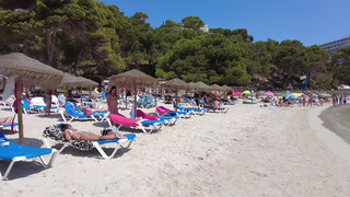2. MENORCA, Playa Cala Galdana Beach in August 2021 Walk beach in 4k // Best Beaches in Spain 2021