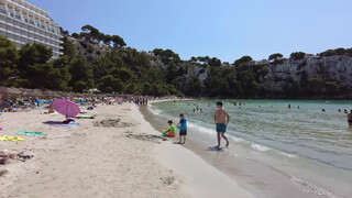 3. MENORCA, Playa Cala Galdana Beach in August 2021 Walk beach in 4k // Best Beaches in Spain 2021