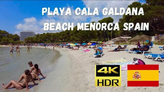 MENORCA, Playa Cala Galdana Beach in August 2021 Walk beach in 4k // Best Beaches in Spain 2021