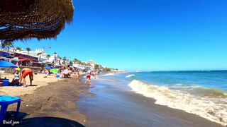 5. Benalmadena Spain Beach Walk Playa Santa Ana August 2021 Summer Costa del Sol | Málaga, Spain [4K]