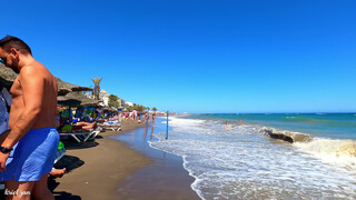 6. Benalmadena Spain Beach Walk Playa Santa Ana August 2021 Summer Costa del Sol | Málaga, Spain [4K]