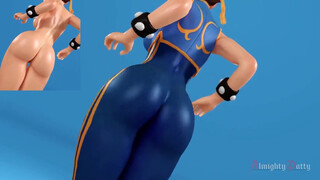 1. Chun Li shaking her booty – On and off – Made by Almighty Patty