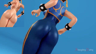 8. Chun Li shaking her booty – On and off – Made by Almighty Patty